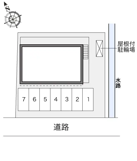 ★手数料０円★岡崎市森越町　月極駐車場（LP）